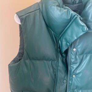 Emerald puffy vest